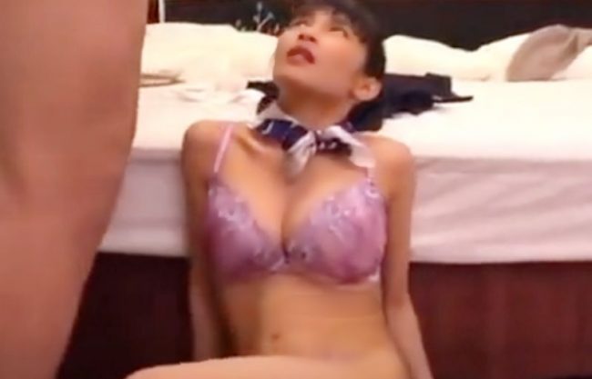 『中出しペット＼小柄ＣＡ』許してぇ～妊娠しちゃう。巨漢クレーマーにホテル軟禁された美巨乳が生便女に堕ちるドラマwwwwwwwww